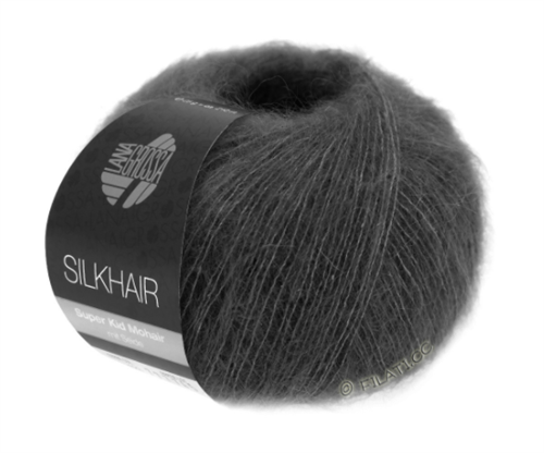Silkhair super kidmohair og silke - antracit
